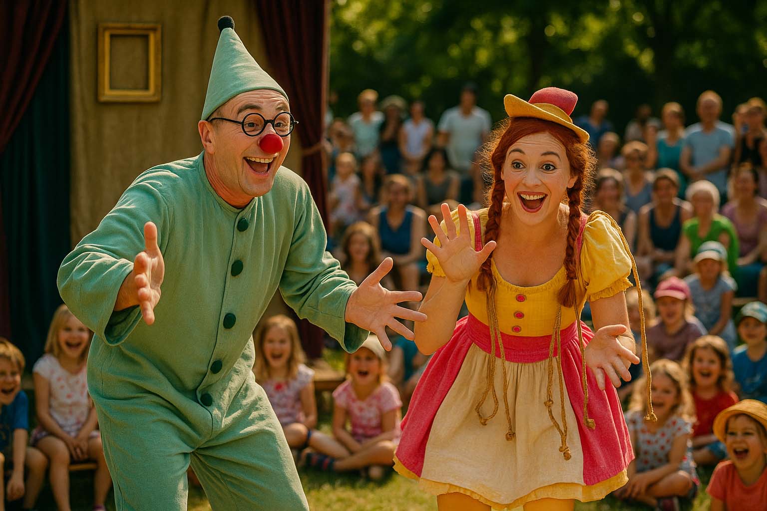 Musikalischer Moment im Theaterstück Bla-Bla-Blase